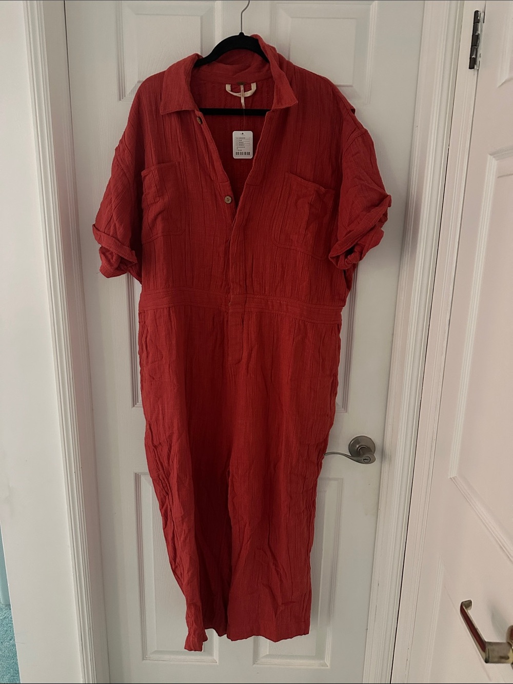 Red Rouge Free People Jumpsuit Size XL NWT
